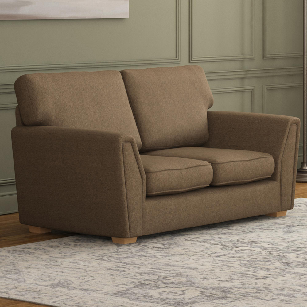 Wendleberry 5 Seater Nutmeg Venice Fixed Back Sofa Set Image 4