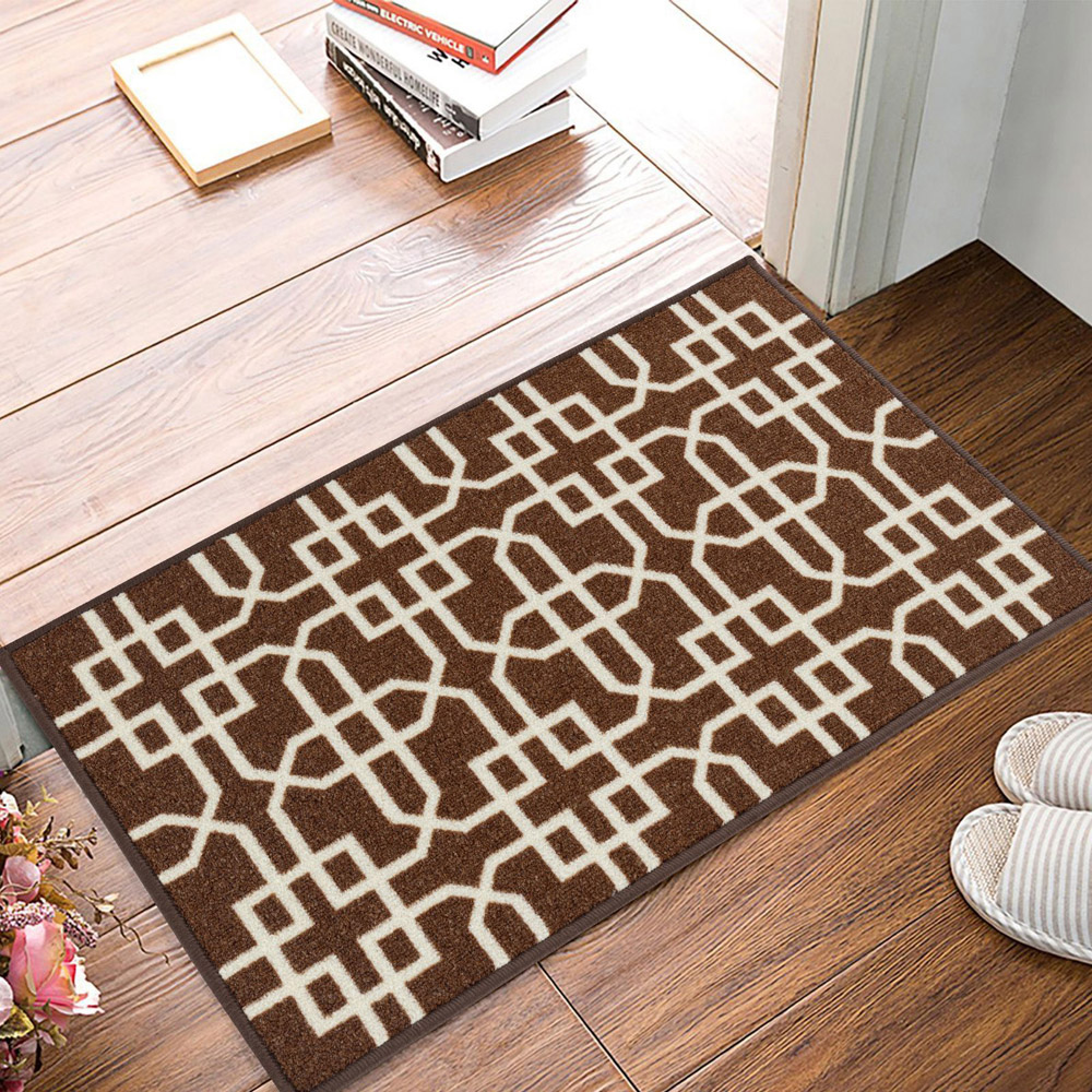 Smart Living Siam Brown and Cream Gel Back Non-Slip Mat 67 x 220cm Image 3