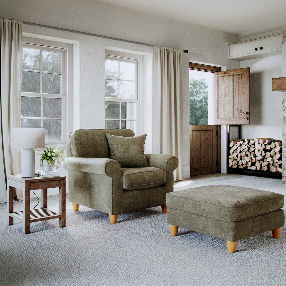 Sinatra Glory Winter Moss Armchair Image 3