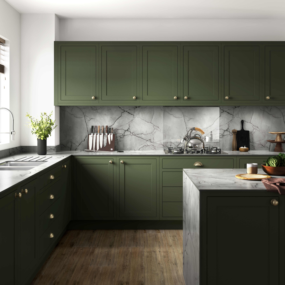 Zenith 0.9cm Marmo Grigio Laminate Kitchen Backsplash 300 x 60cm Image 5