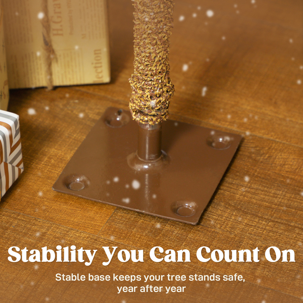 Everglow Pencil Down swept Flocked Artificial Christmas Tree Set of 3 Image 7