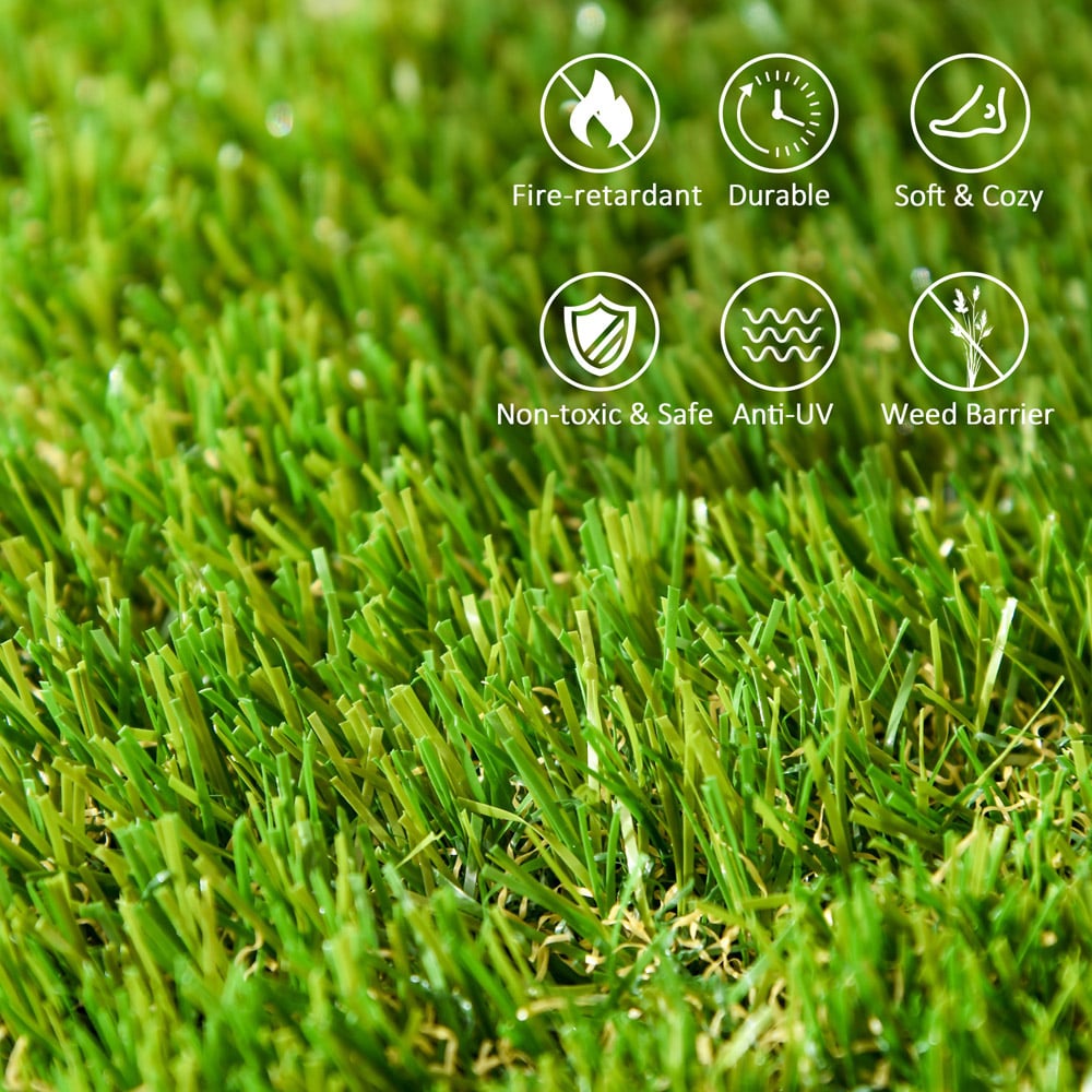 Outsunny 25mm Artificial Grass Turf Mat 30 x 30cm 10 Pack Image 6