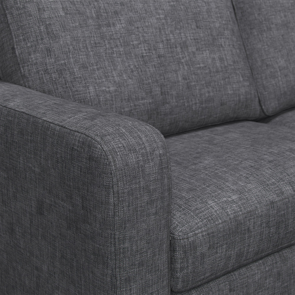 York 2 Seater Grey Turin Sofa Image 3