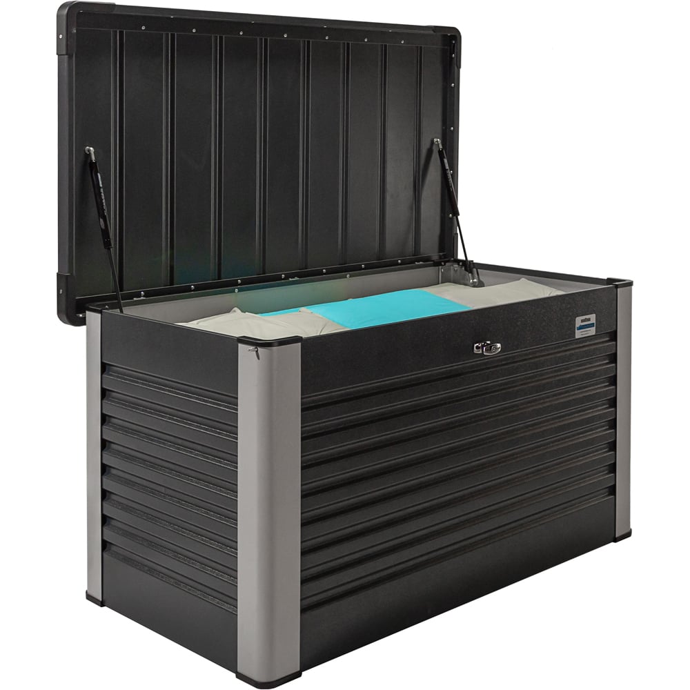 Trimetals 750L Anthracite Weatherproof Garden Storage Box Image 2