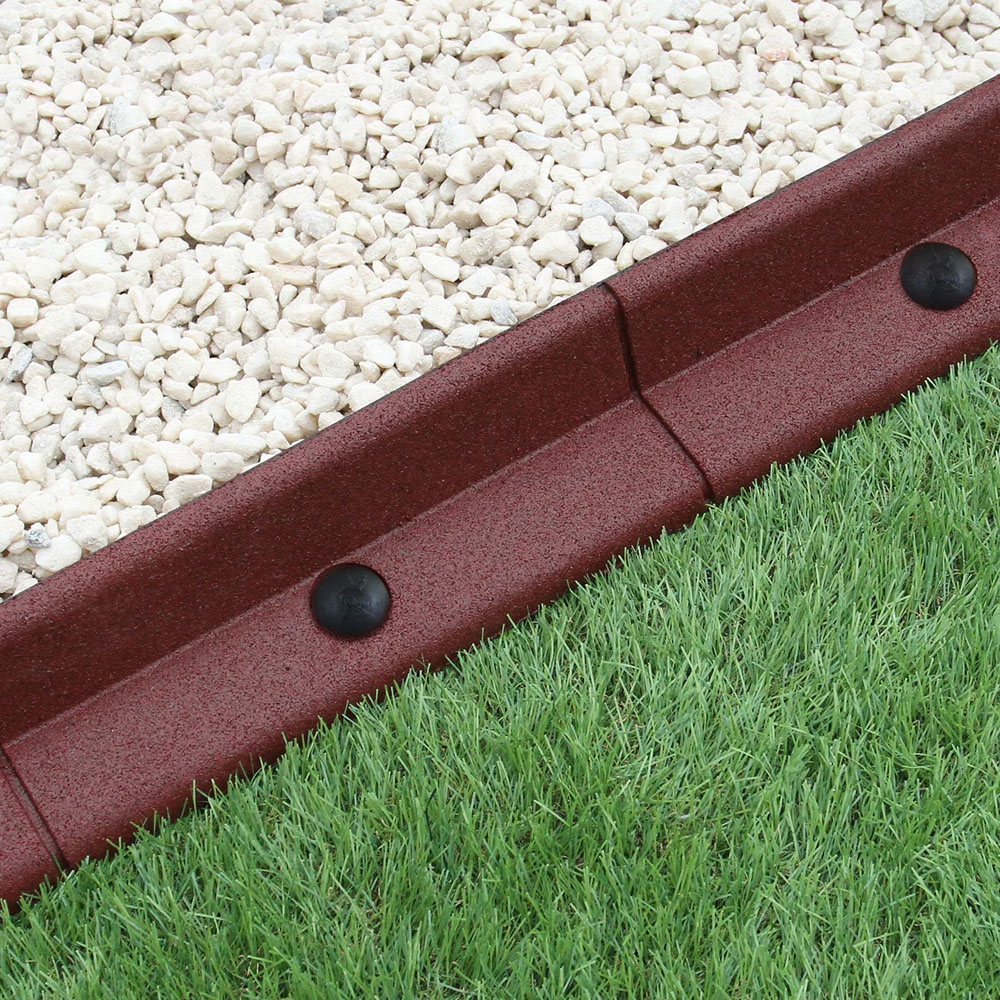 MonsterShop Terracotta 4ft 20 Pack Flexible Lawn Edging Image 4