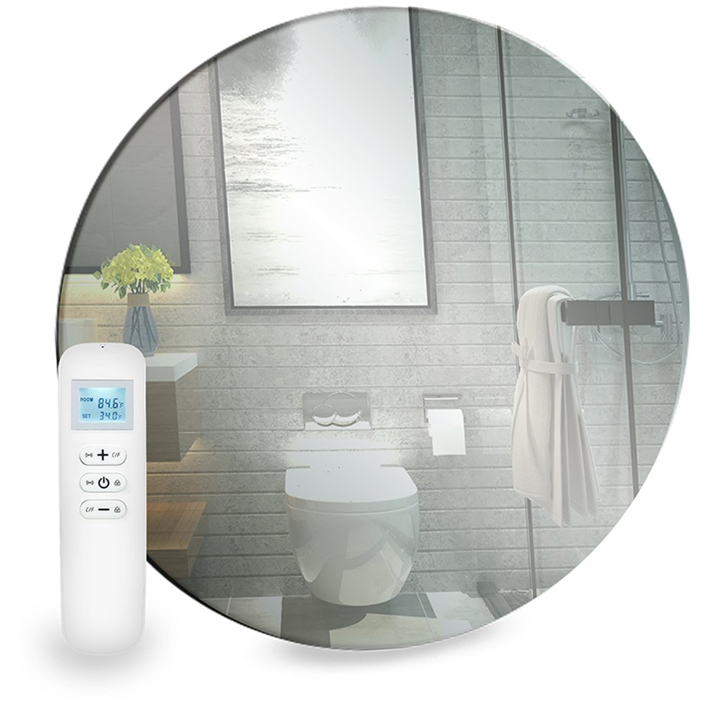 Mirrorstone Round Mirrored WiFi Infrared Heating Panel 320W Image 3