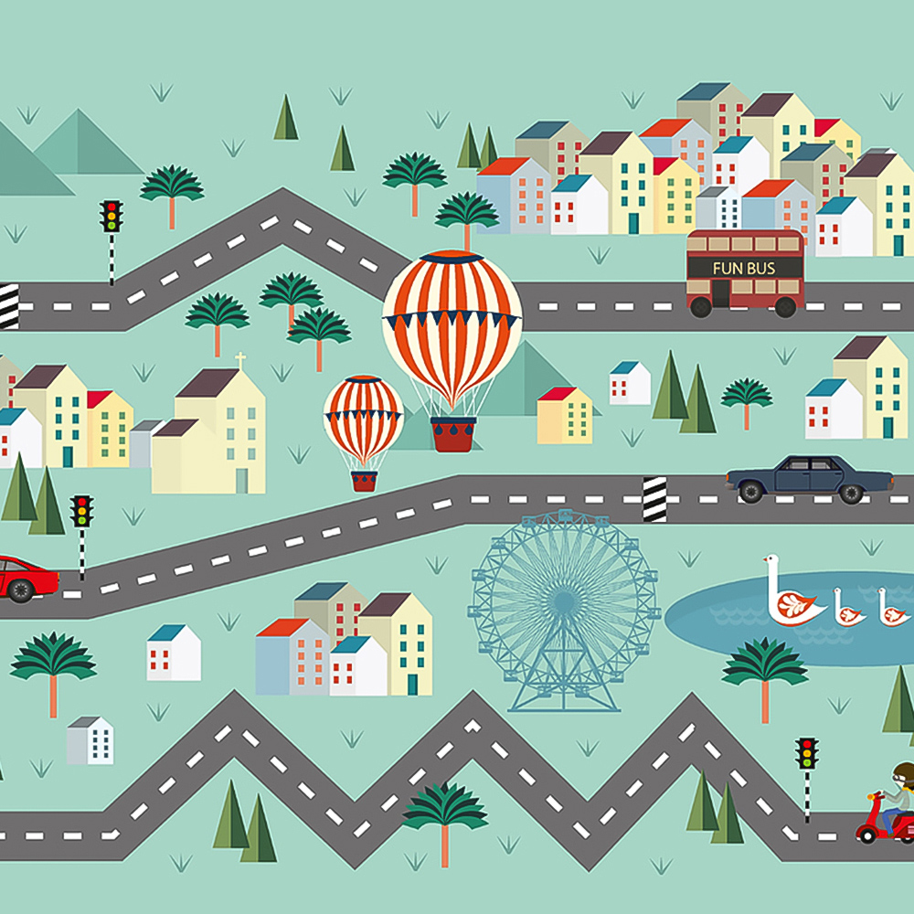 Origin Murals Mini Adventure Multicolour Wall Mural Image 2