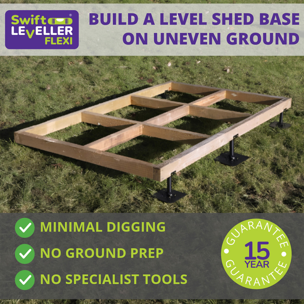 Swift Leveller Flexi Soft Ground Shed Base Kit 10 x 6ft with 14 Supports Image 3
