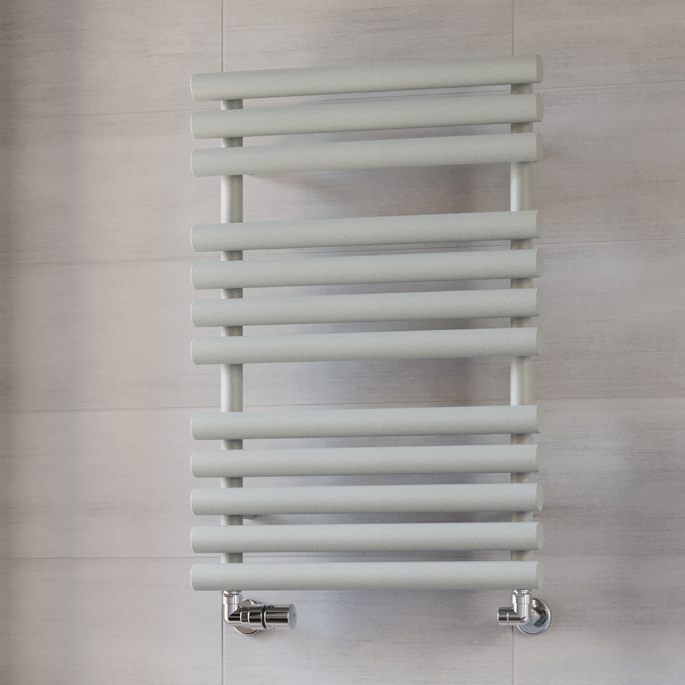 Terma Rolo Towel 1592BTU Salt n Pepper Heated Towel Rail 755 x 520mm Image 2