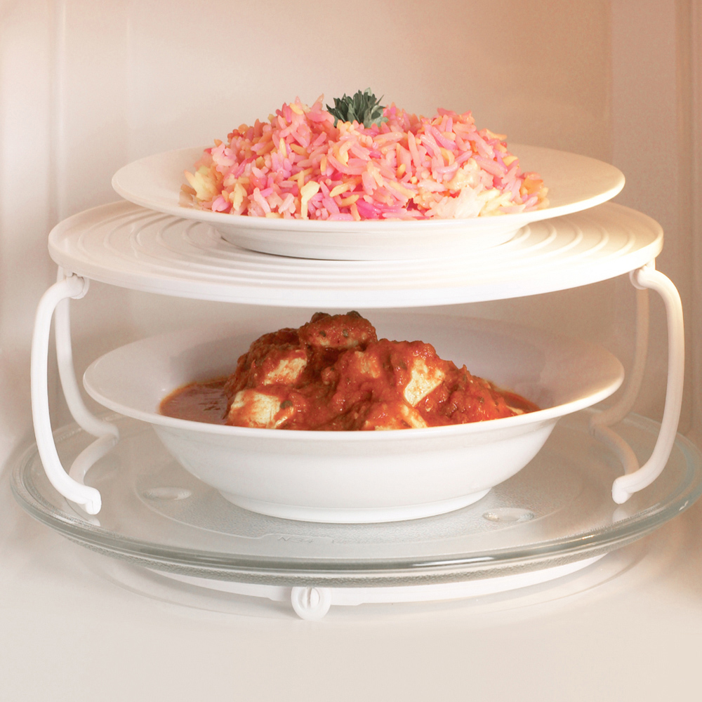 JML Hot Mate Heat-Resistant Microwave Tray 2 Pack Image 2