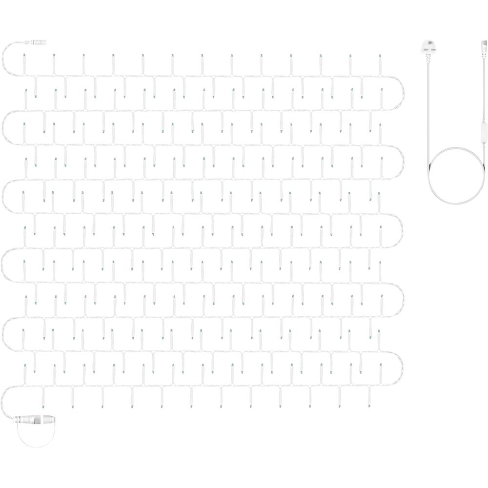Eagle Connect 500 Warm White LED White Cluster Light 10m Image 2