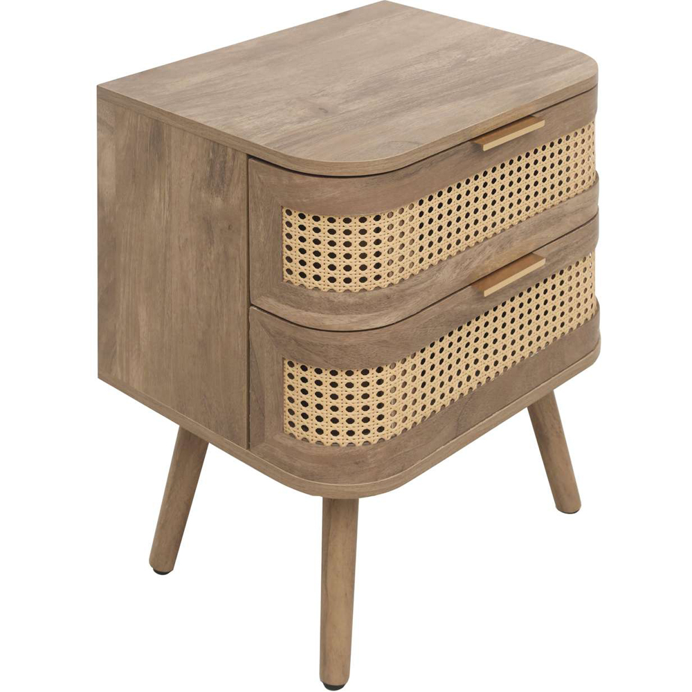 Birlea Noah 2 Drawer Oak Bedside Table 2 Pack Image 3
