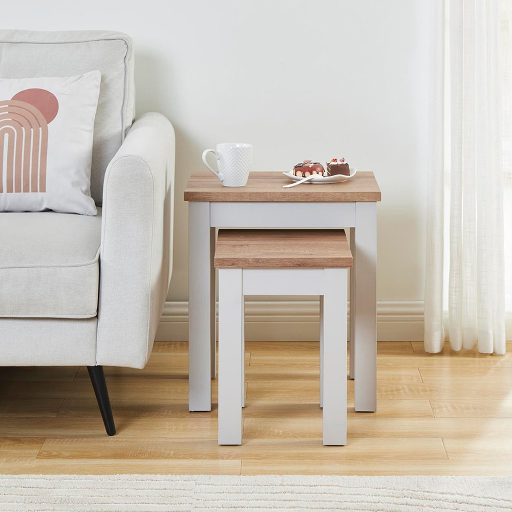 Cambridge Grey Nest of Tables Set of 2 Image 5