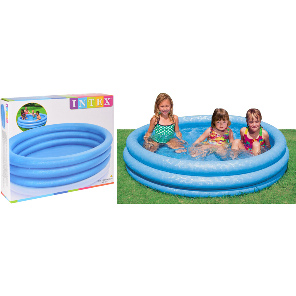 3 Ring Inflatable Pool Blue Image 3