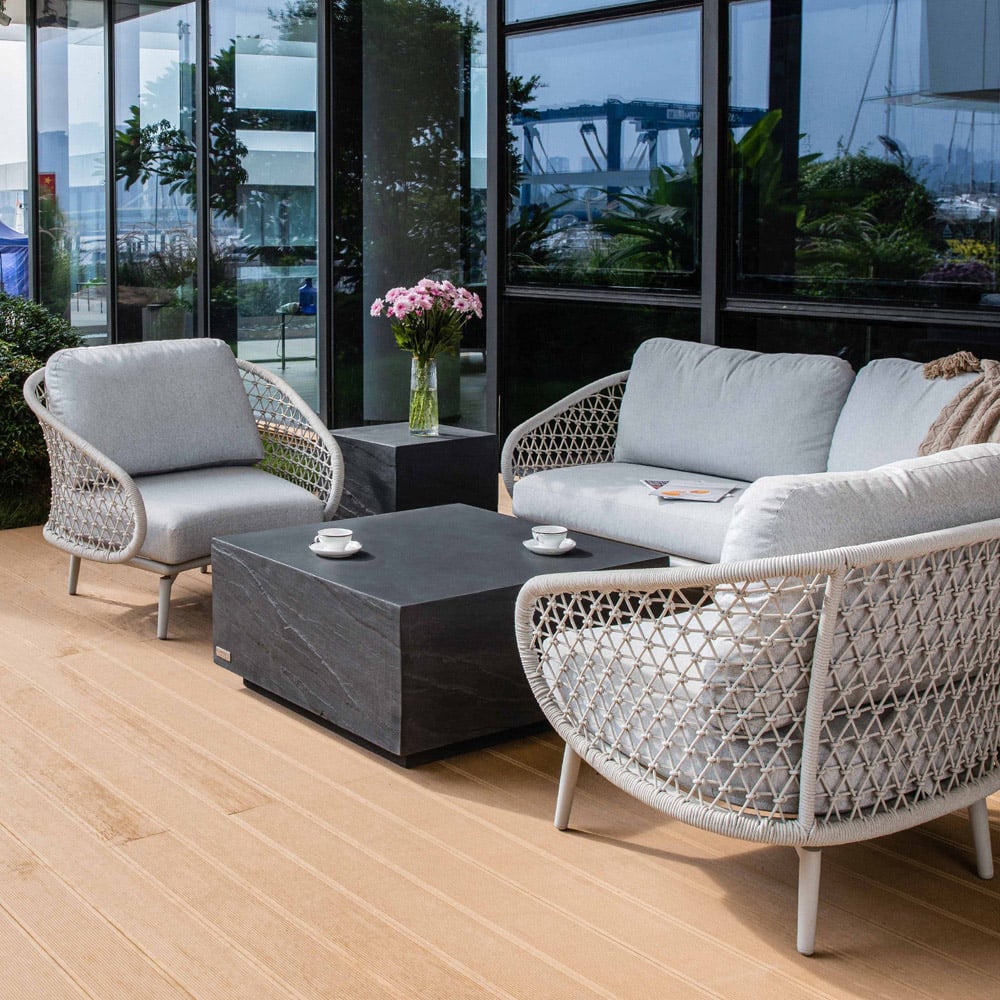 Elementi Colorado Slate Black GRC Medium Coffee Table Image 6