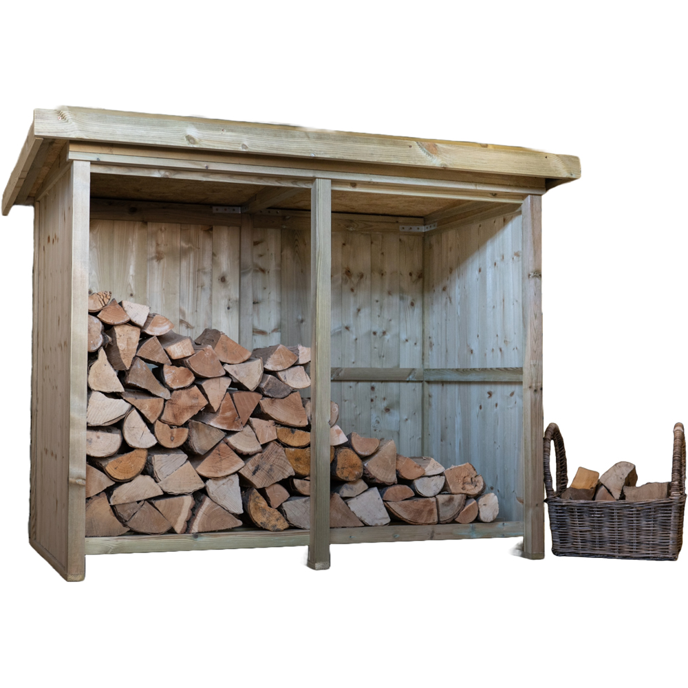 The Garden Village Billington 5 x 3ft Small Log Shed Image 3