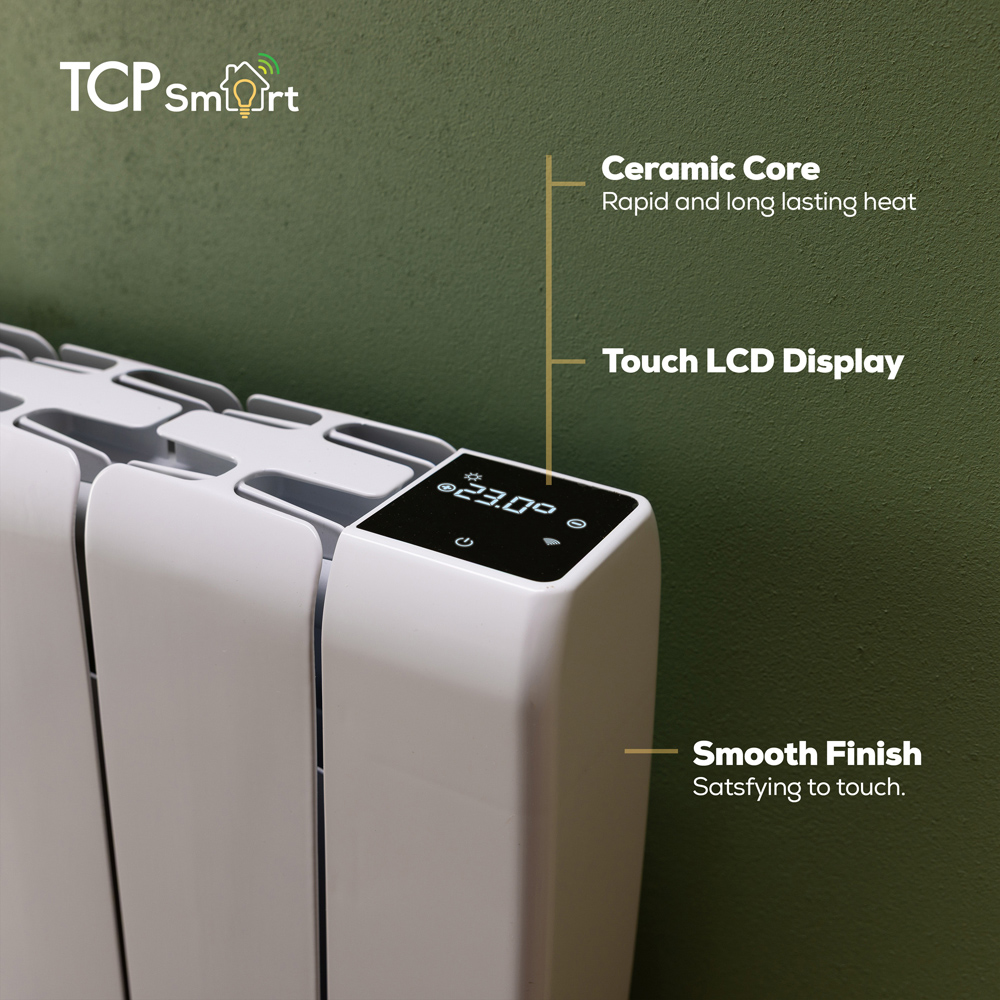 TCP Smart White Ceramic Electric Radiator 700W Image 5
