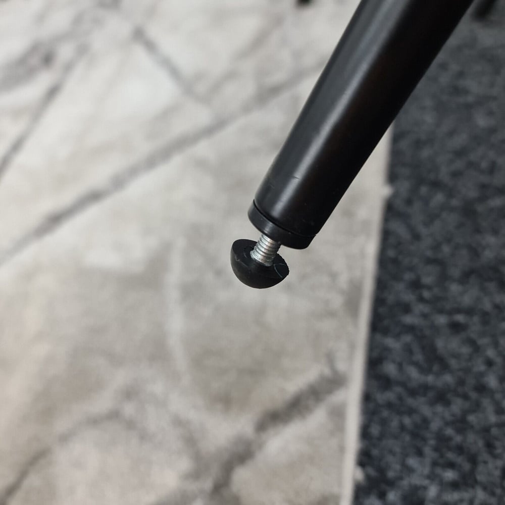 Portland Velvet and Wood 4 Seater Dining Set White and Black Image 3