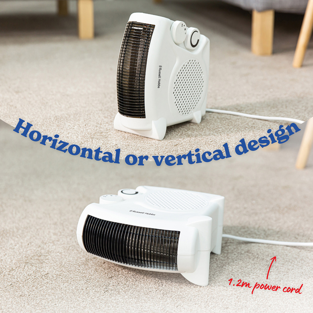 Russell Hobbs RHFH1005W White Fan Heater 2000W Image 5