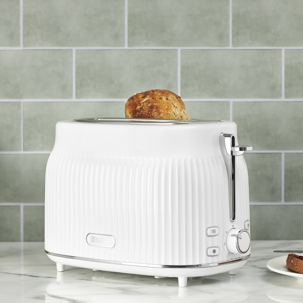 Haden York White 2 Slice Toaster Image 2