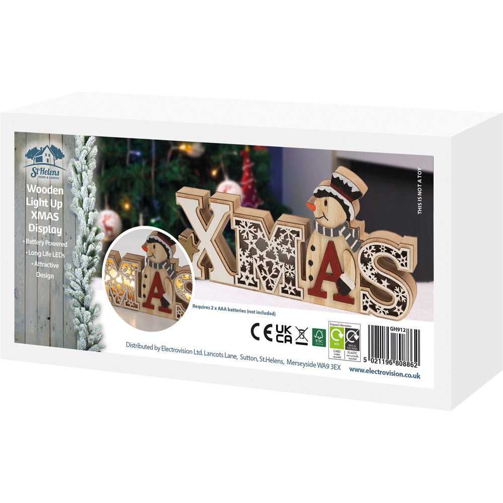 Xmas Haus Christmas Wooden Light Up Xmas Display Image 5
