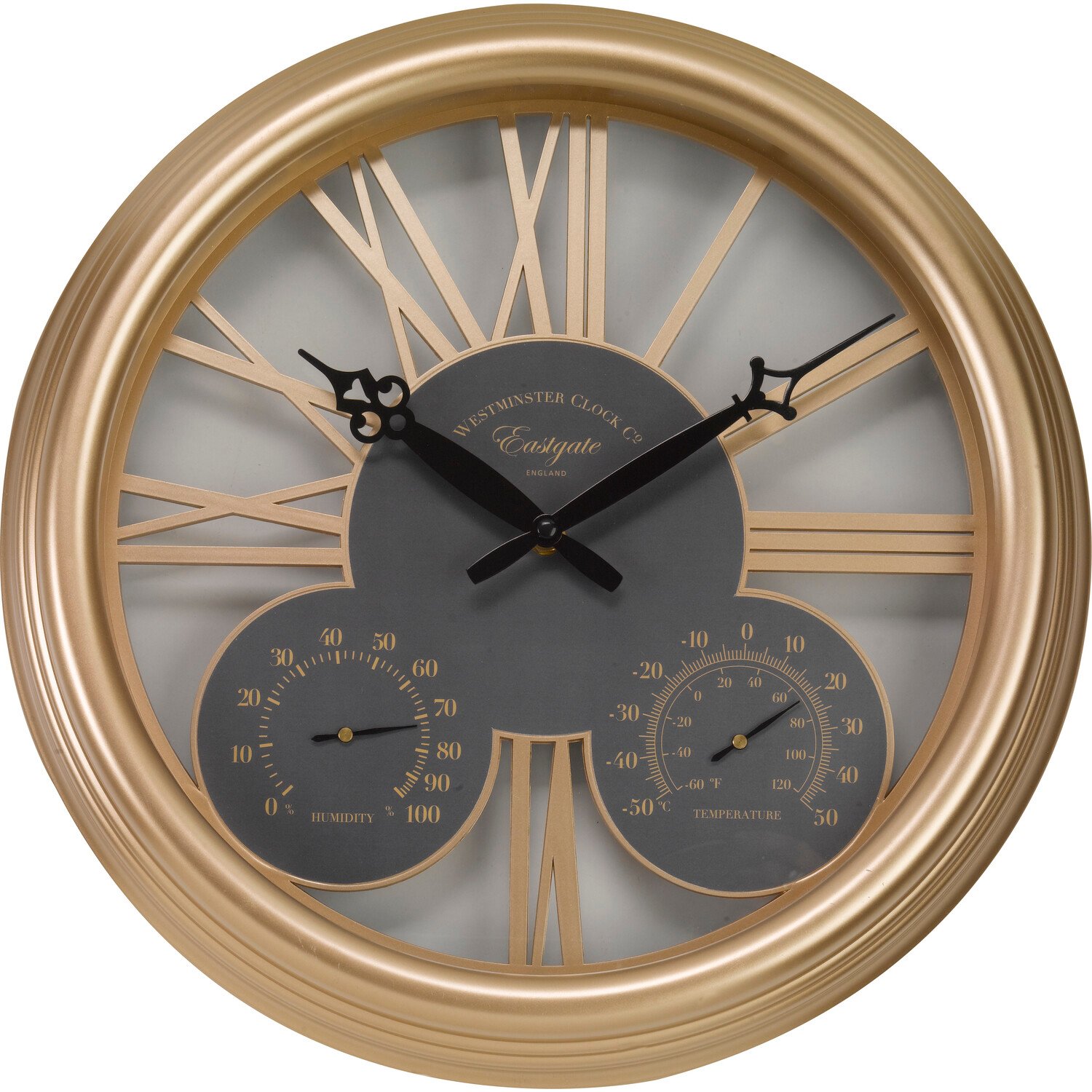 Exeter Thermometer and Wall Clock Image 1