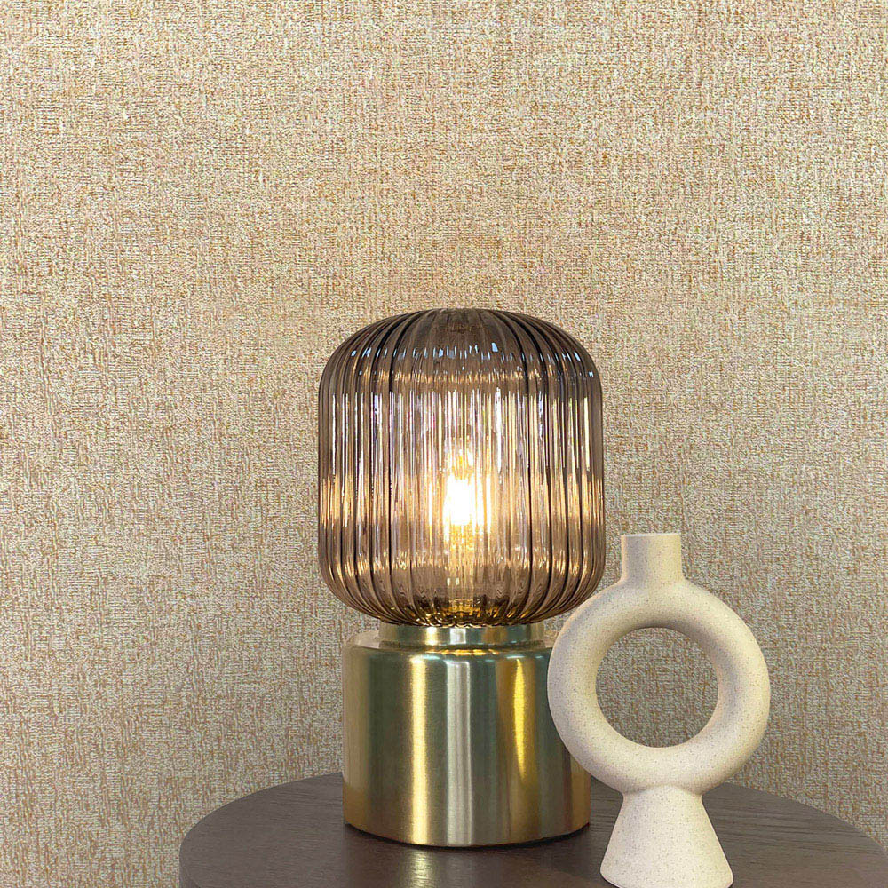 Rasch Angelica Hessian Caramel Wallpaper Image 3