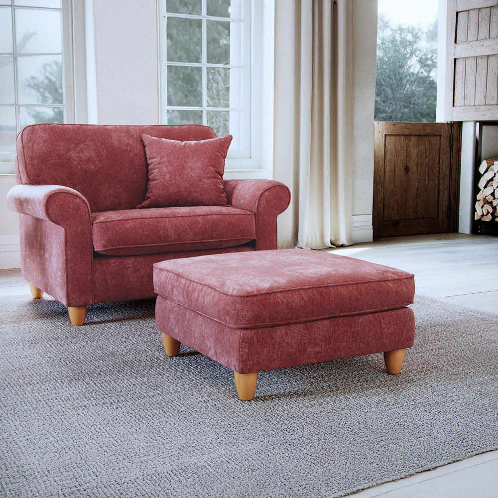 Sinatra Glory Deep Terra Footstool Image 3