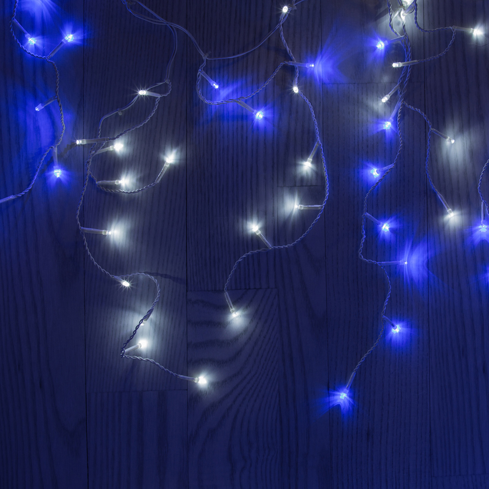 The Christmas Workshop 480 LED Blue and White Icicle String Light Image 5