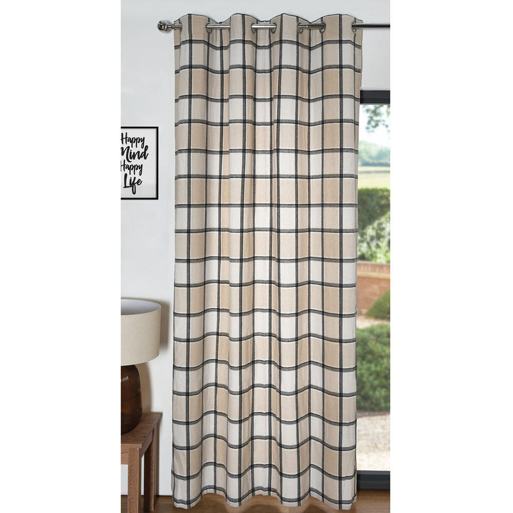 Highland Check Single Panel - Natural Image 4