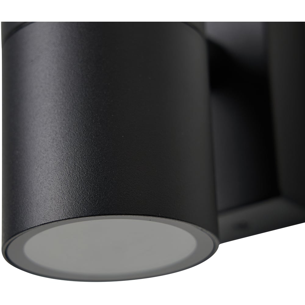 Zink Luna 2 Light Black Down Wall Light Image 4