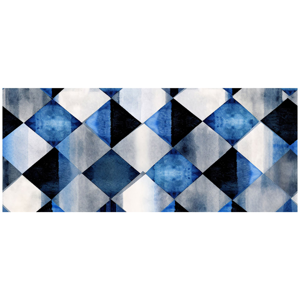 Warren Reed Designer Square Checkered Pattern Glass Bathroom Splashback 25 x 60cm Image 2