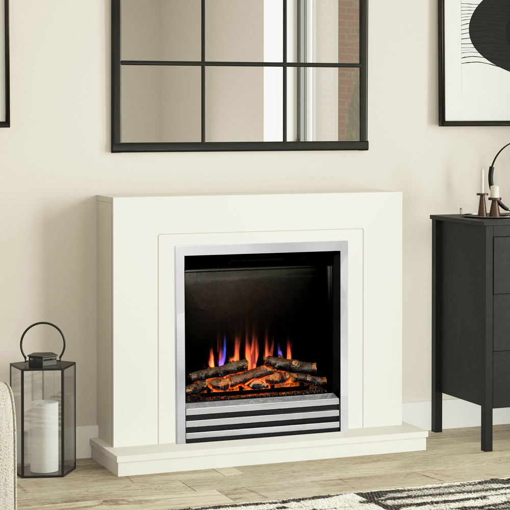 Colby Soft White Timber Electric Suite 38 inch Image 2