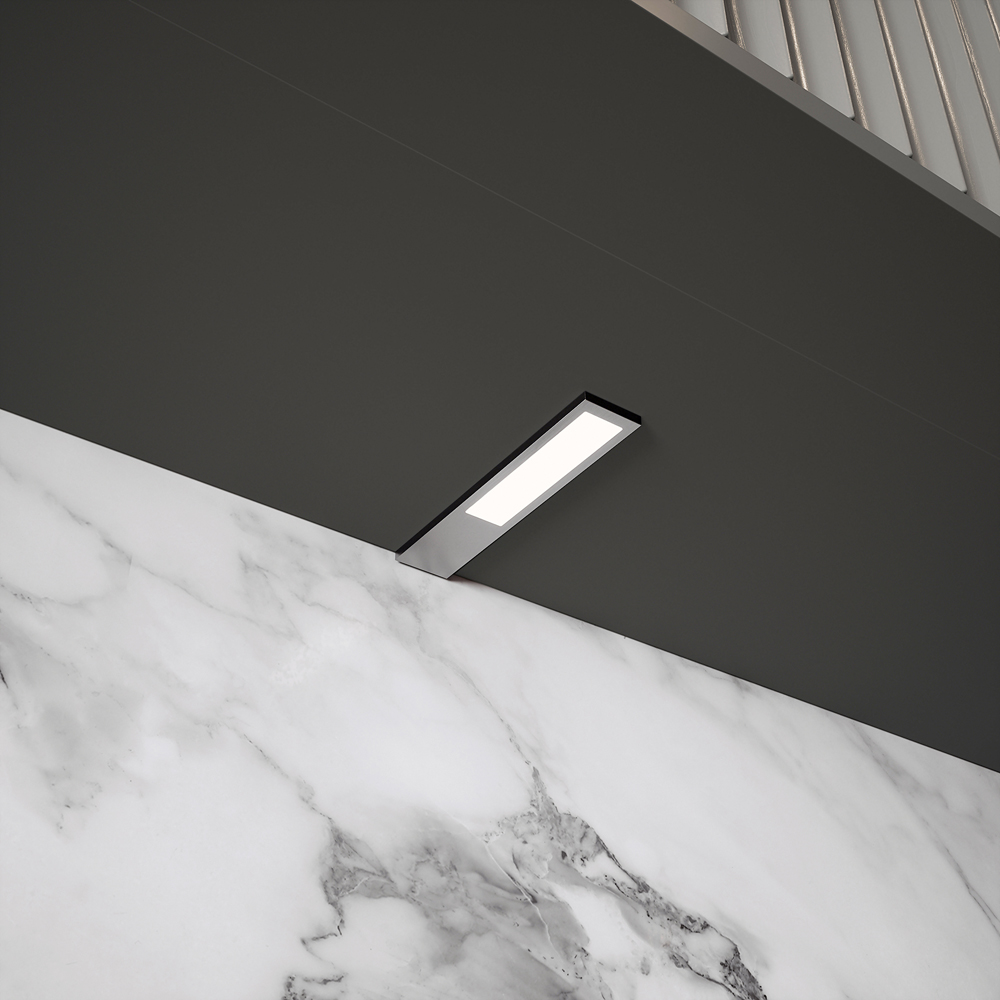 Sorrelis Zyra Aluminium Rectangle Slim 3 Cool White Light Kit Image 2