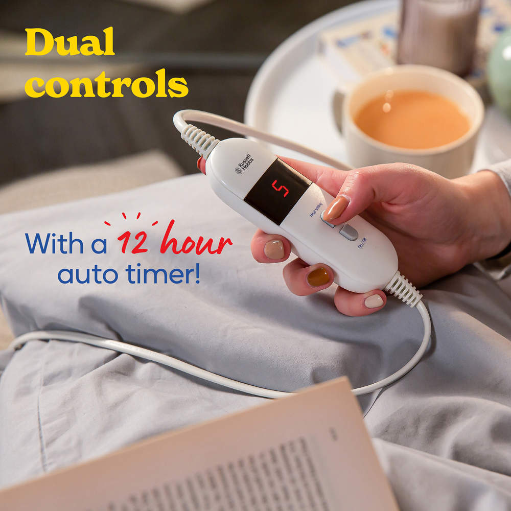 Russell Hobbs Super King Sherpa Fleece Electric Blanket with 6 Heat Settings Image 5