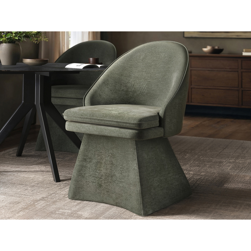 SOLACE+CO Aiko Green Dining Chair Image 4