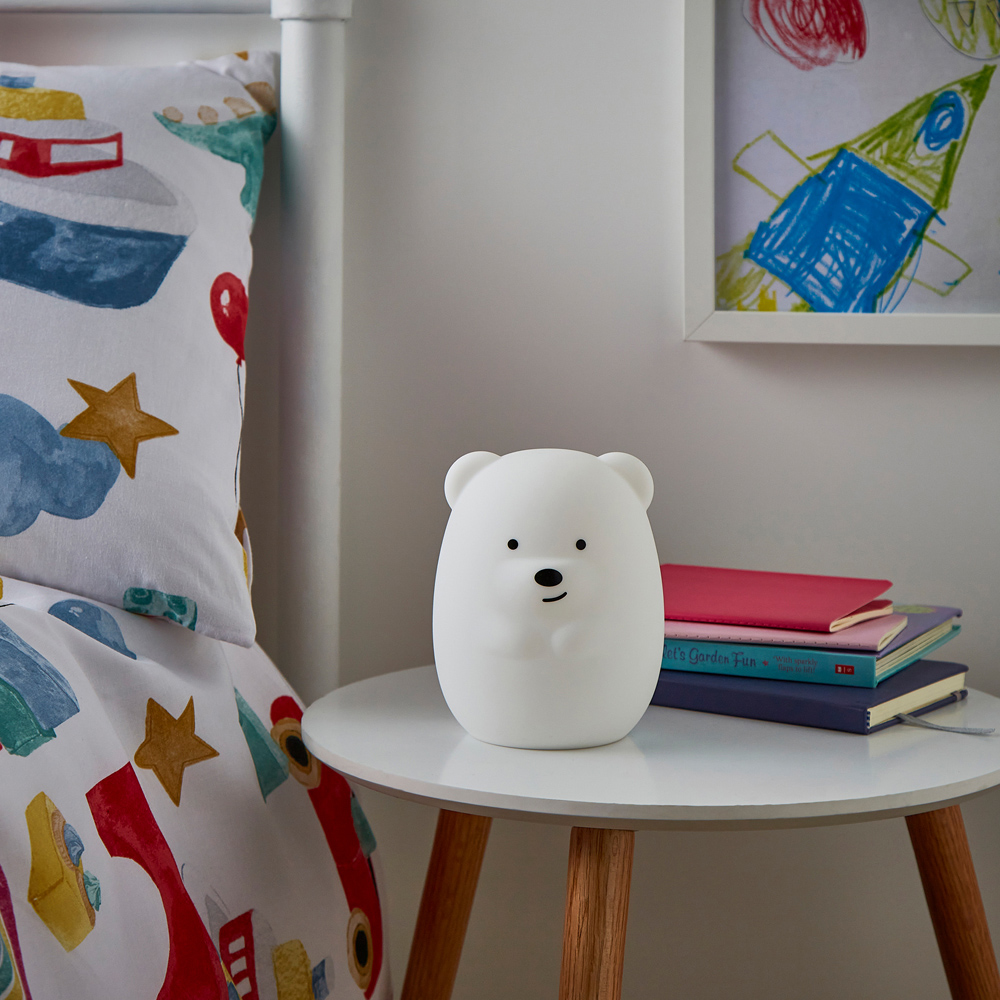 Glow Colour Changing Bertie Bear LED Silicone Night Light Image 3