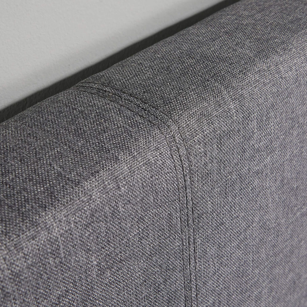 Home Source Horizon Double Hopsack Fabric Ottoman Bed Image 3