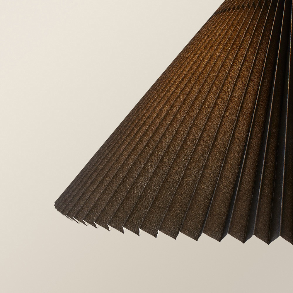 ValueLights Akira Black Pleated Shade LED Pendant Light Image 4