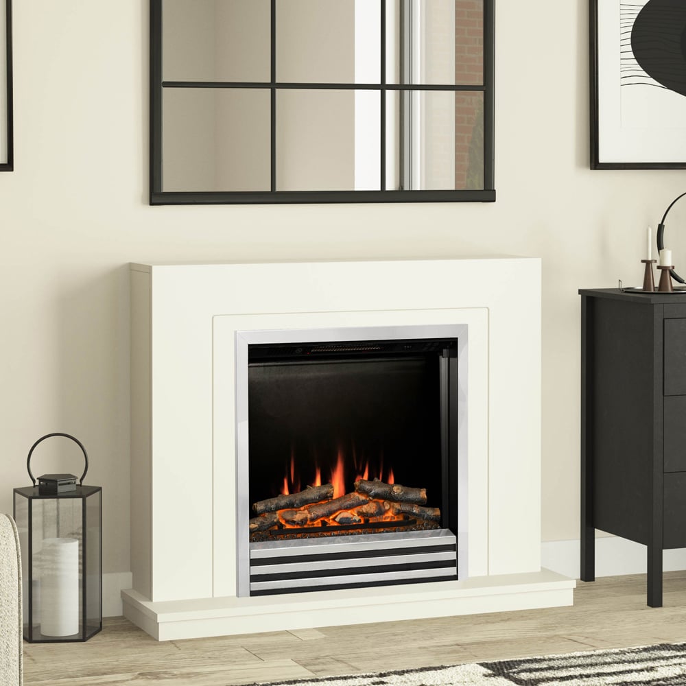 Colby Soft White Timber Electric Suite 38 inch Image 4