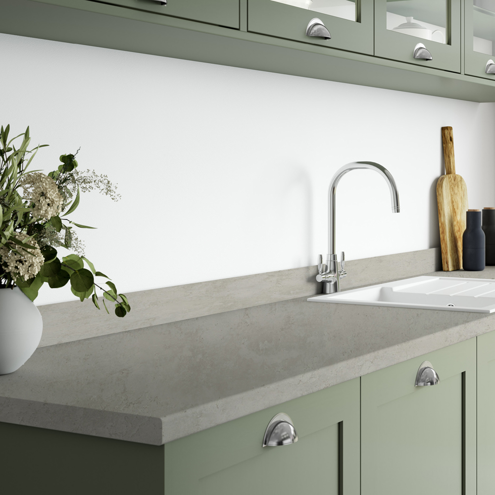 Cloudy Cement Laminate Worktop Image 2