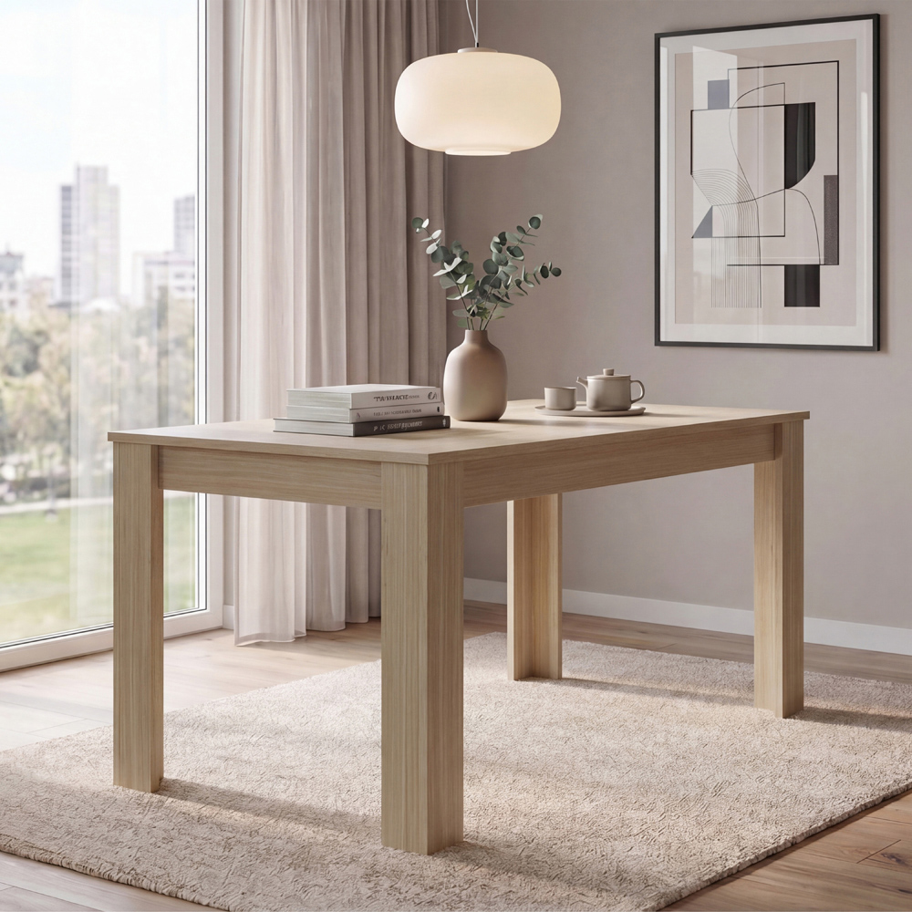 VIDA DESIGNS Medina 6 Seater Dining Table Oak Image 8