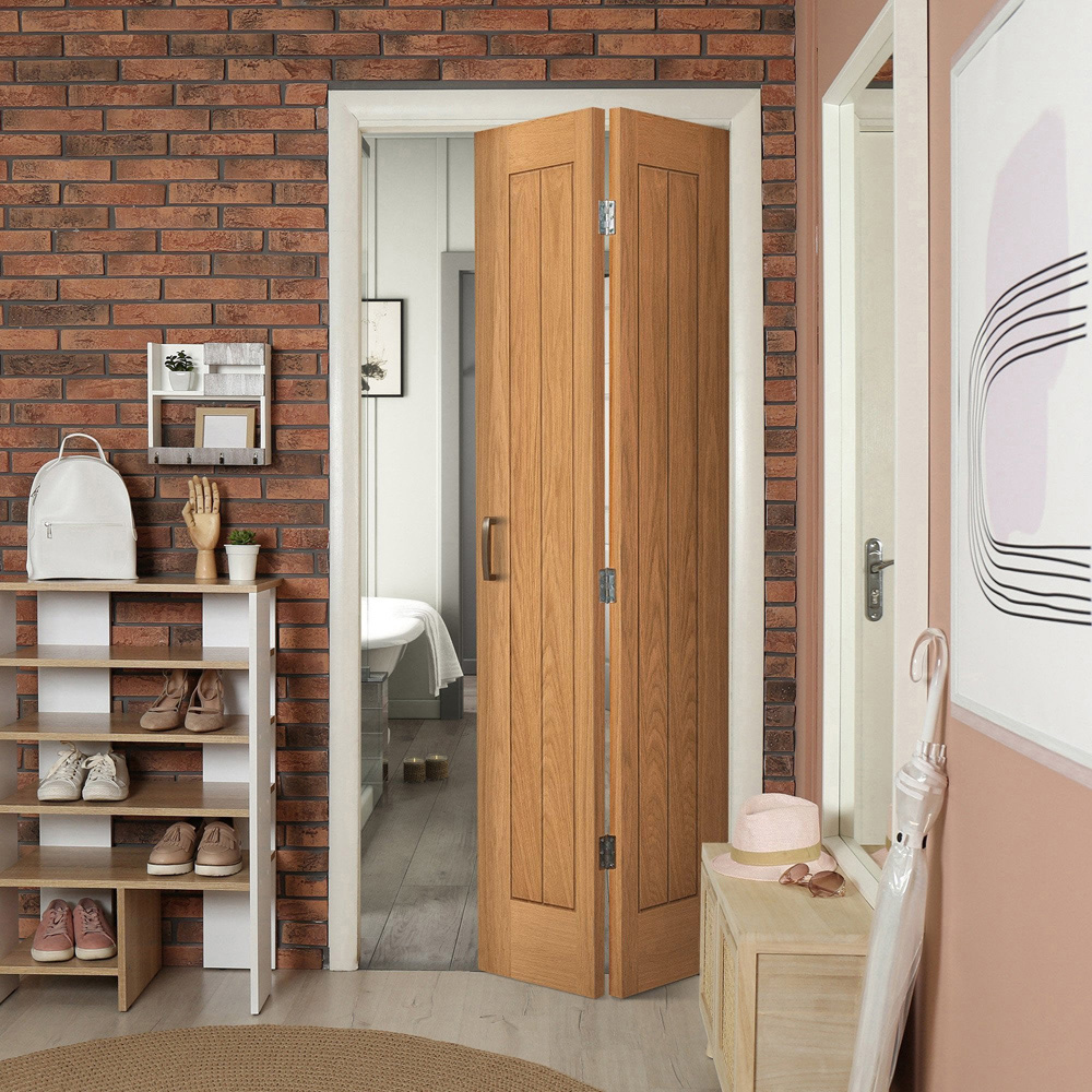 Farley Oak 5 Panel Bi-Fold Internal Door 1981 x 686 x 35mm Image 2