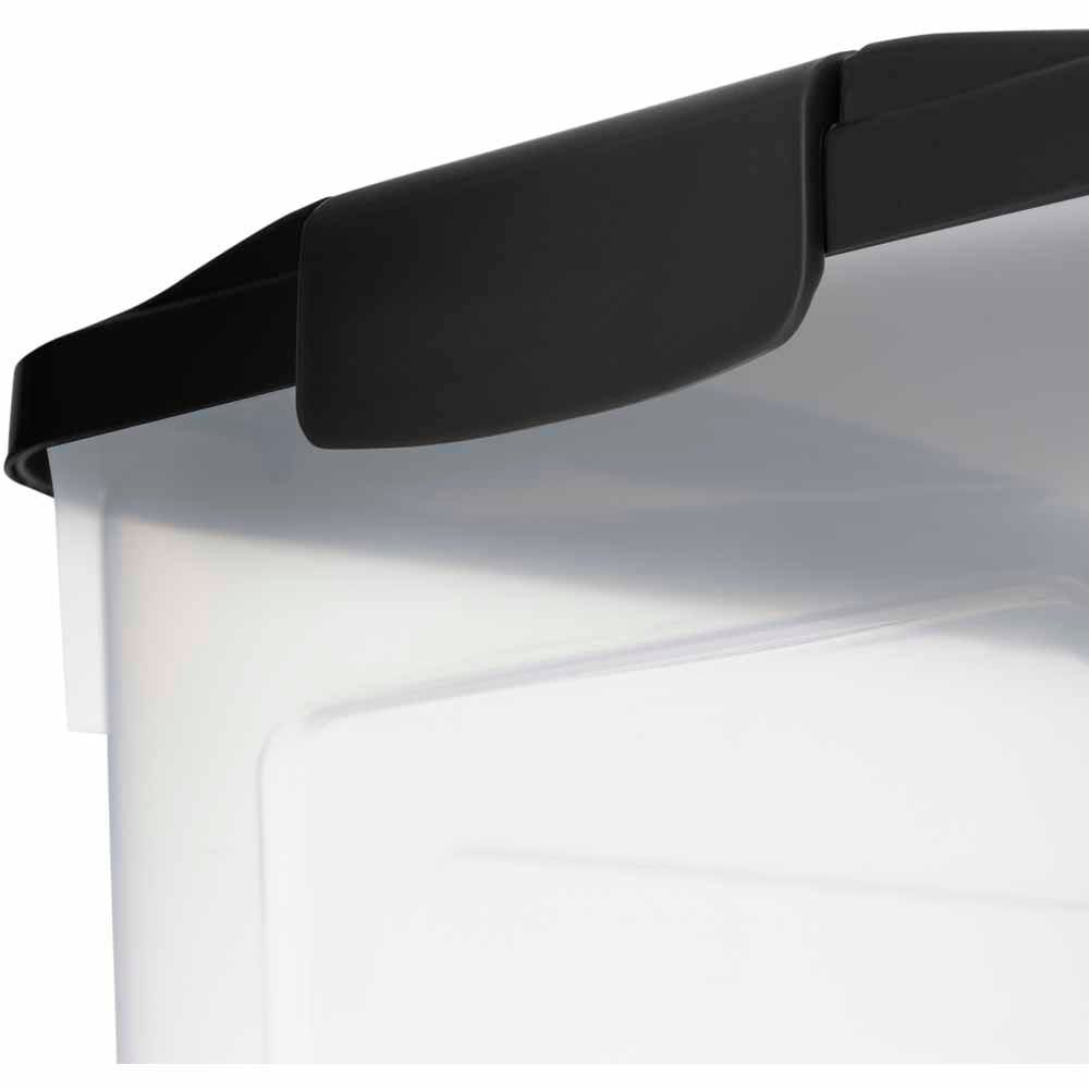 wilko 90L Modular Storage Box with Lid Image 3