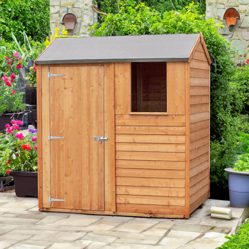 Shire 6 x 4ft Dip Treated Overlap Reverse Apex Shed Image 5