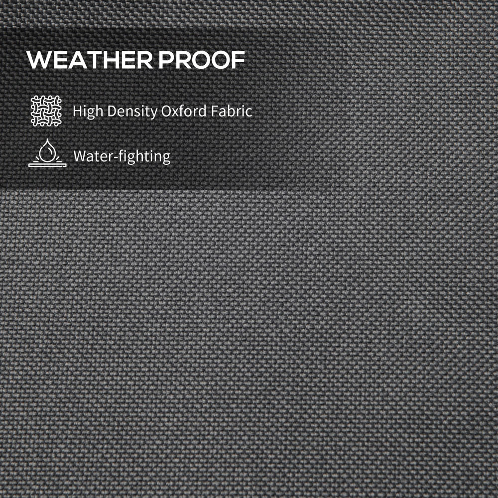 Outsunny Dark Grey Oxford Fabric Parasol Cover Image 4