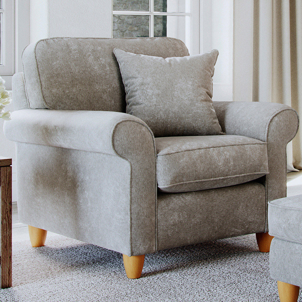 Sinatra Glory Beige Armchair Image 1