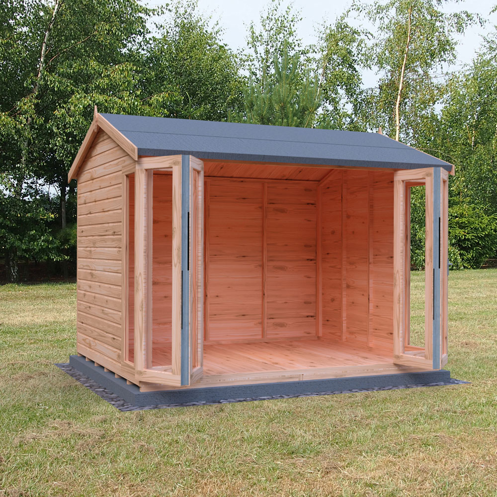 Shire Blenheim 10 x 8ft Double Door Shiplap Apex Summerhouse Image 4