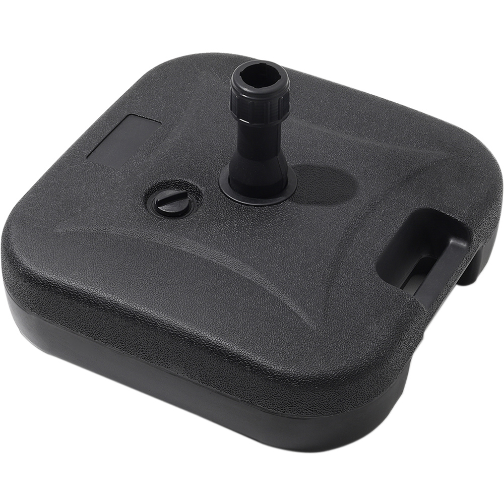 Living and Home Beige Solar LED Crank and Tilt Parasol with Plastic Fillable Base 3m Image 5