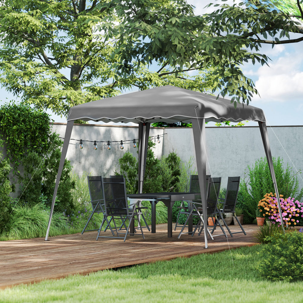 Outsunny 2.5 x 2.5m Grey Pop Up Gazebo Party Tent Image 4